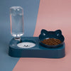 Pet Cat Automatic Feeder Bowl Water Dispenser