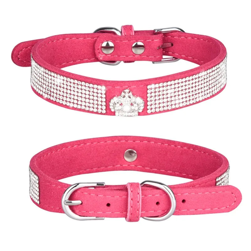 Pet Cat Diamond Inlaid Shiny Crystal Collar