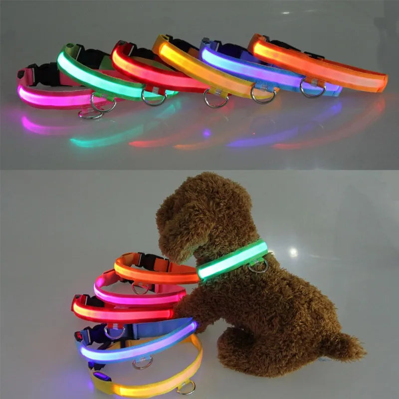 Nylon LED Pet Dog Collar