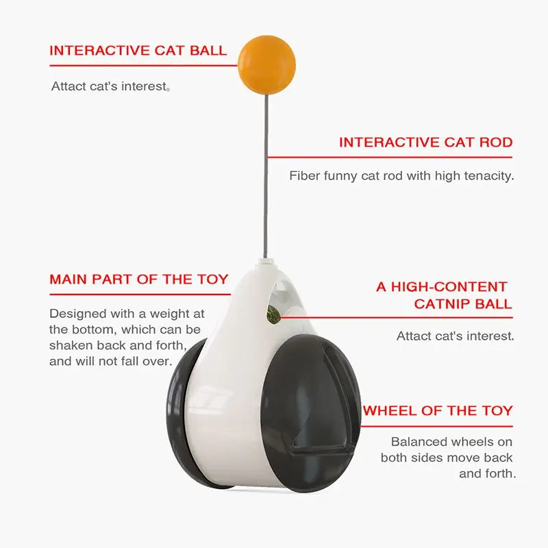 Automatic Pet Cat Toys with Wheel