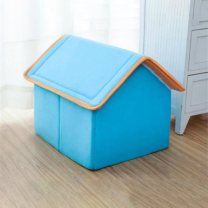 Winter Pet House Foldable Bed