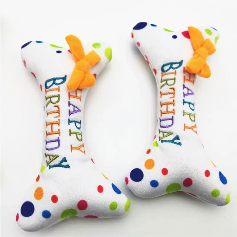 Pet Dog Toy Cute Birthday Cake Squeaky Toys