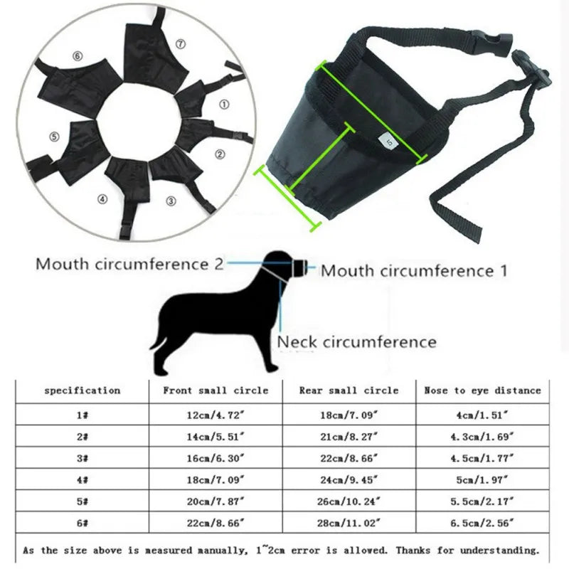 Breathable Pet Mouth Cover Dog Mask