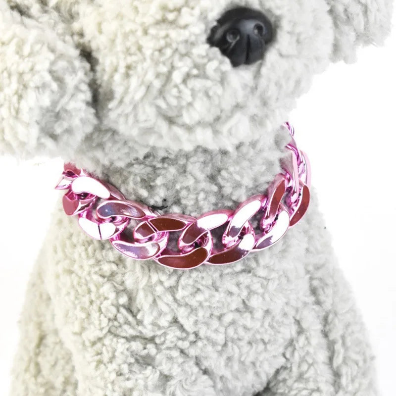 Pet Chain Dog Collar Leash Strong Metal