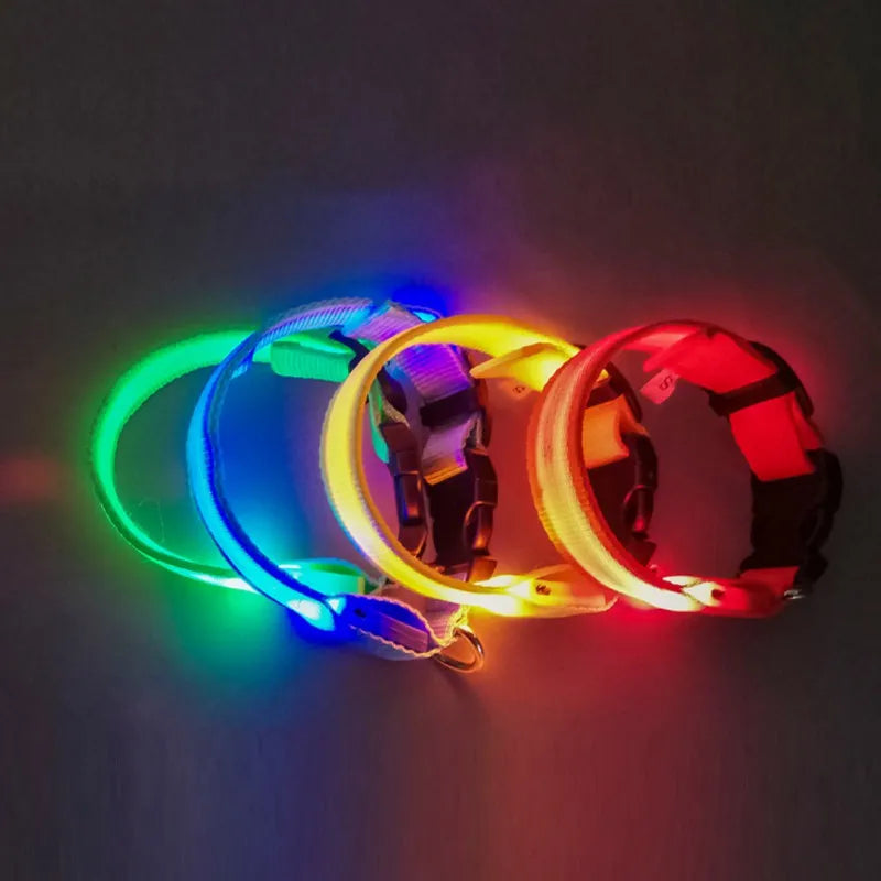 Nylon LED Pet Dog Collar