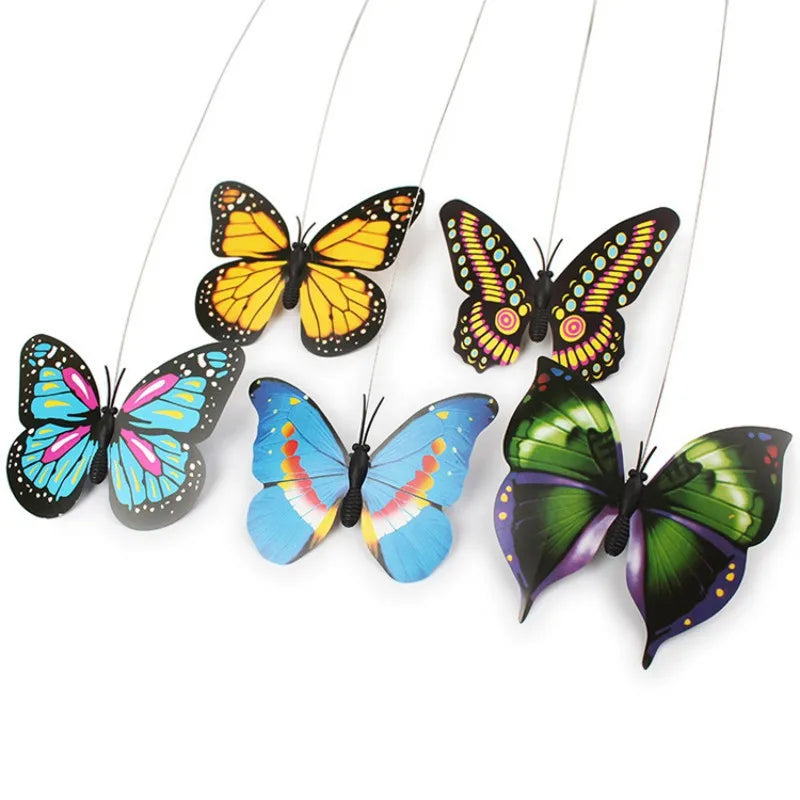 Electric Rotating Colorful Butterfly Cat Toys