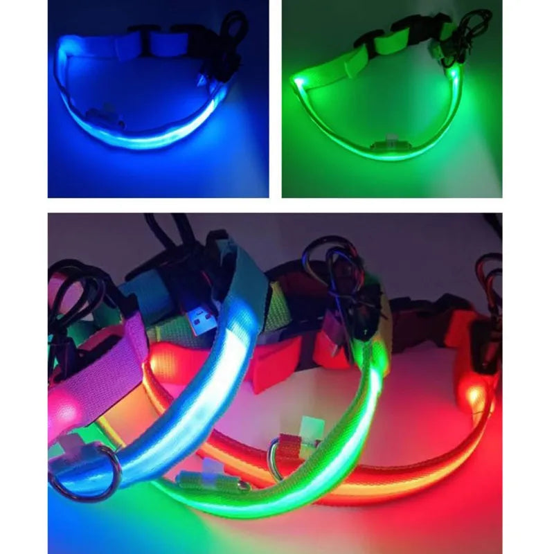 Nylon LED Pet Dog Collar