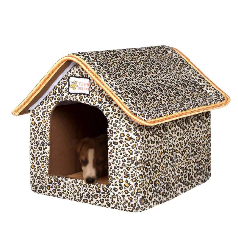 Winter Pet House Foldable Bed