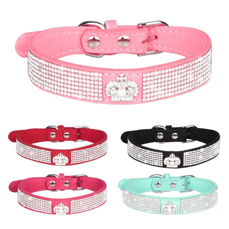 Pet Cat Diamond Inlaid Shiny Crystal Collar