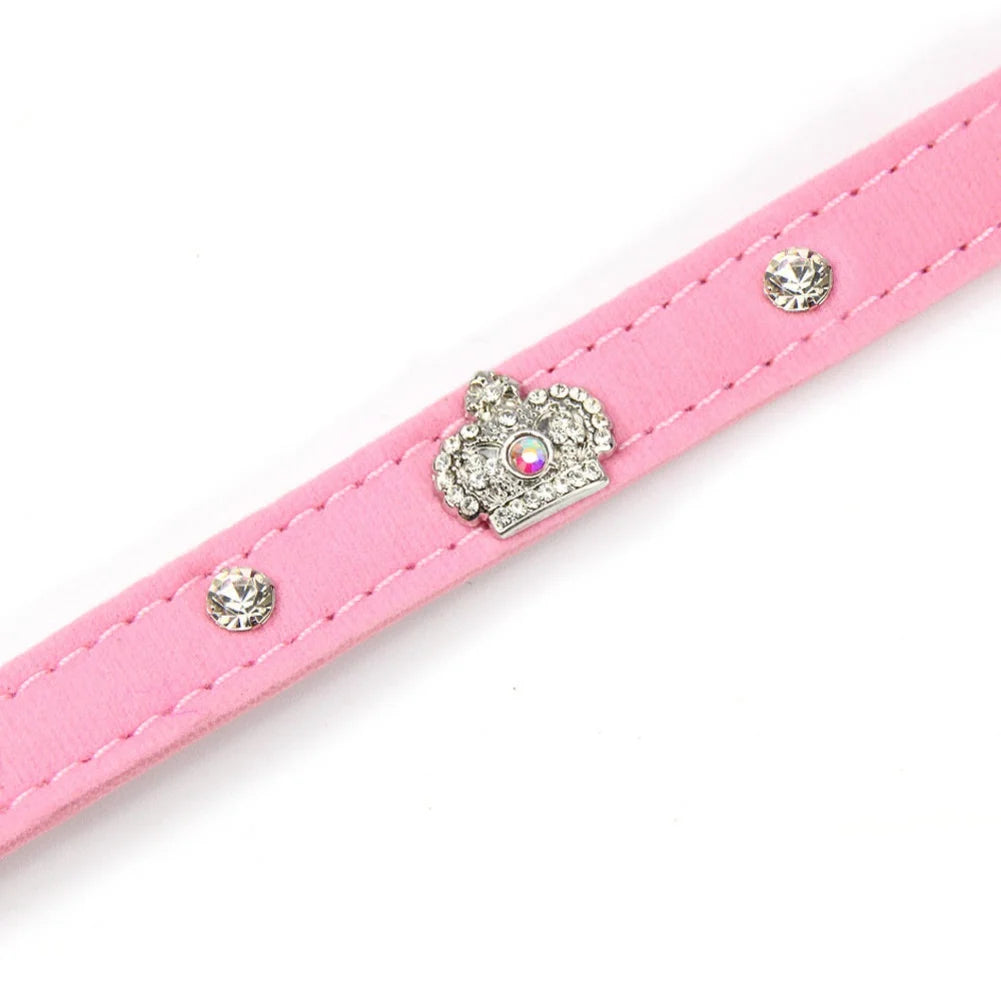 Pet Cat PU Leather Sweet Collar