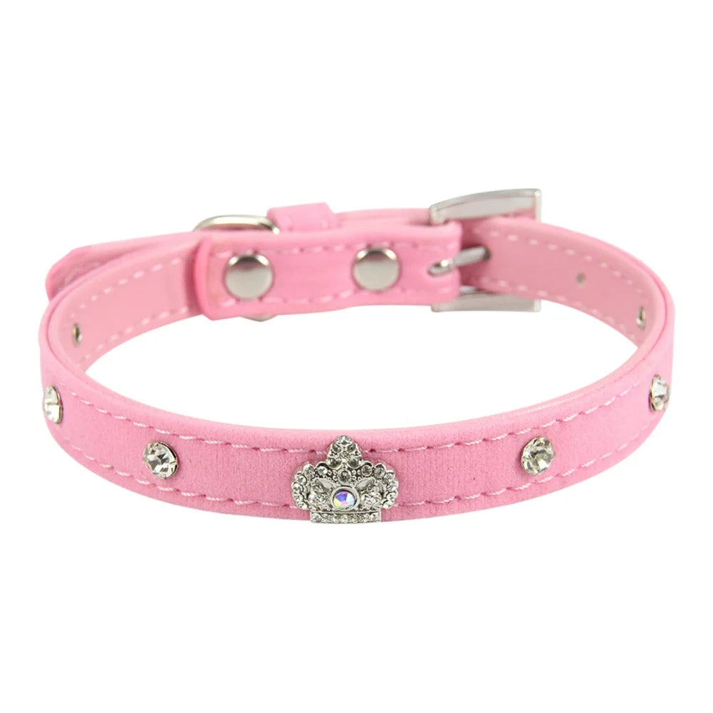 Pet Cat PU Leather Sweet Collar