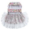 Pet Cat Princess Dress Lace Print Bow Skirts