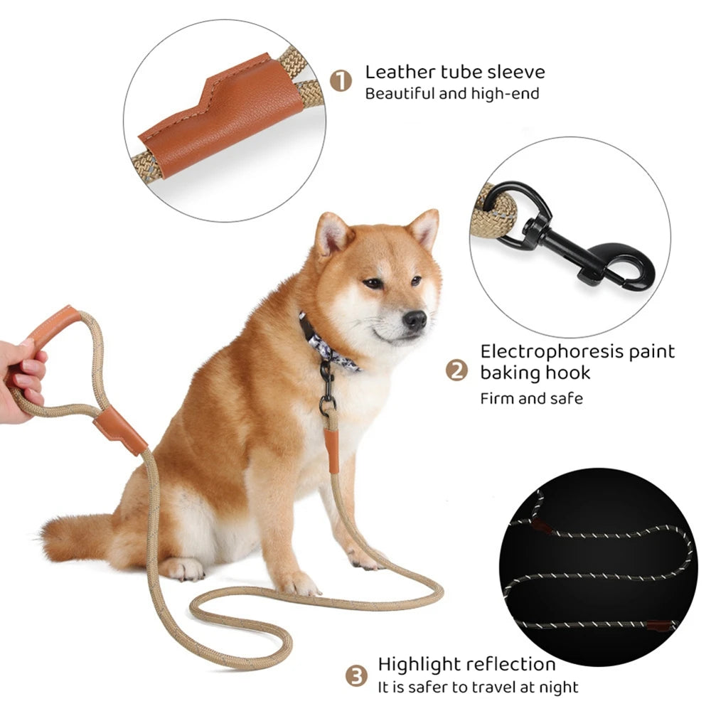 Dog Leash Reflective Nylon Pet Leash