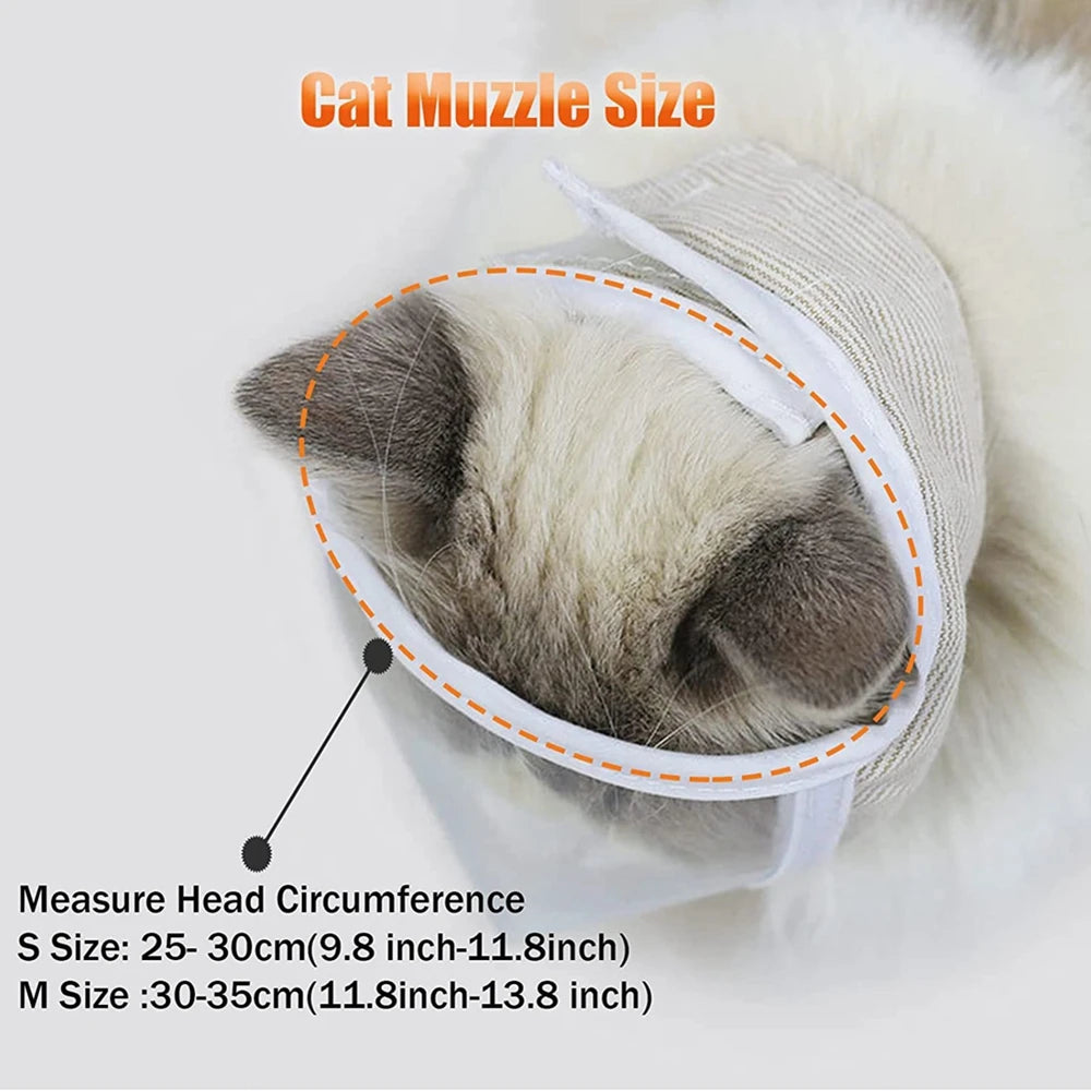 Transparent Pet Cat Muzzle Breathable