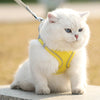 Pet Cat Reflective Harness Vest Leash Set