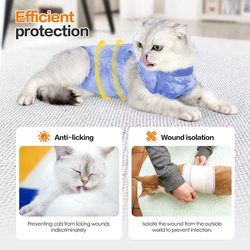 Pet Cat Weaning Suit Anti-licking Recovery Clothes