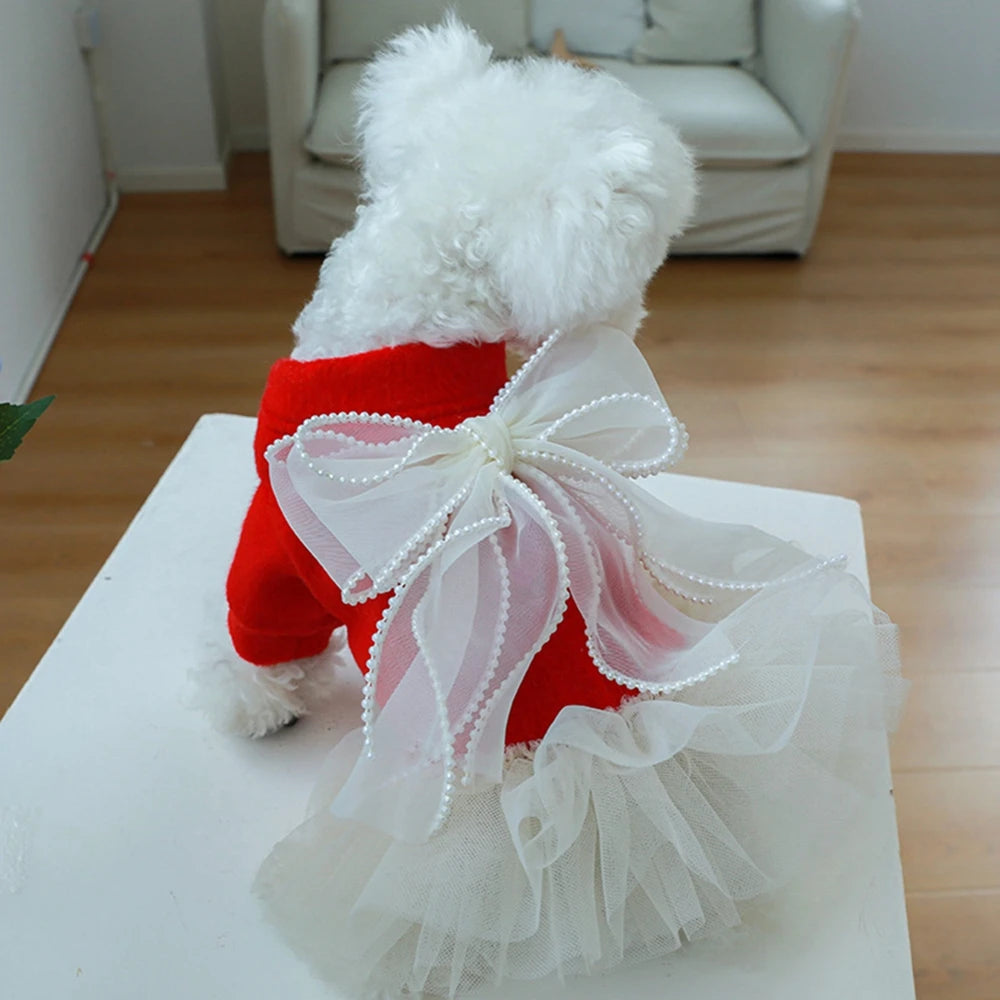 Winter Warm Pet Cat Clothes Dress