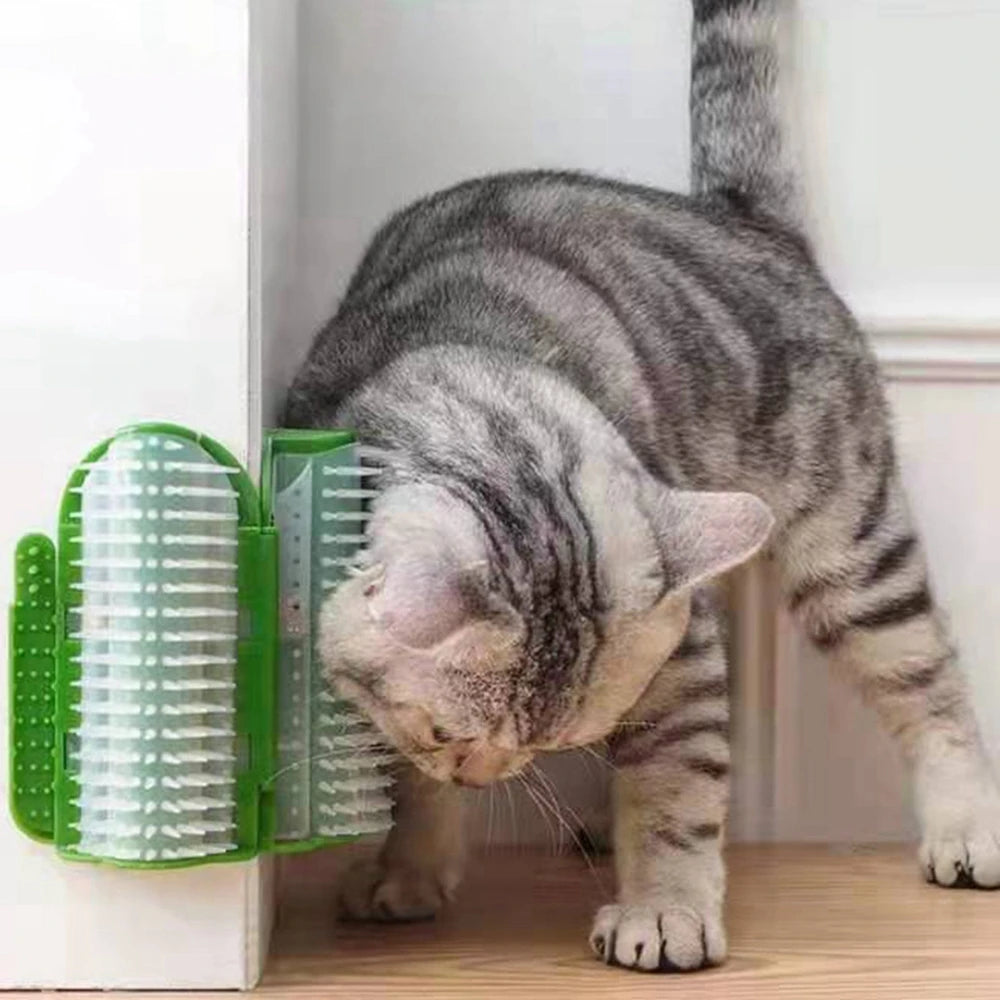 Pet Cat Corner Self Massage Groomer Comb Brush