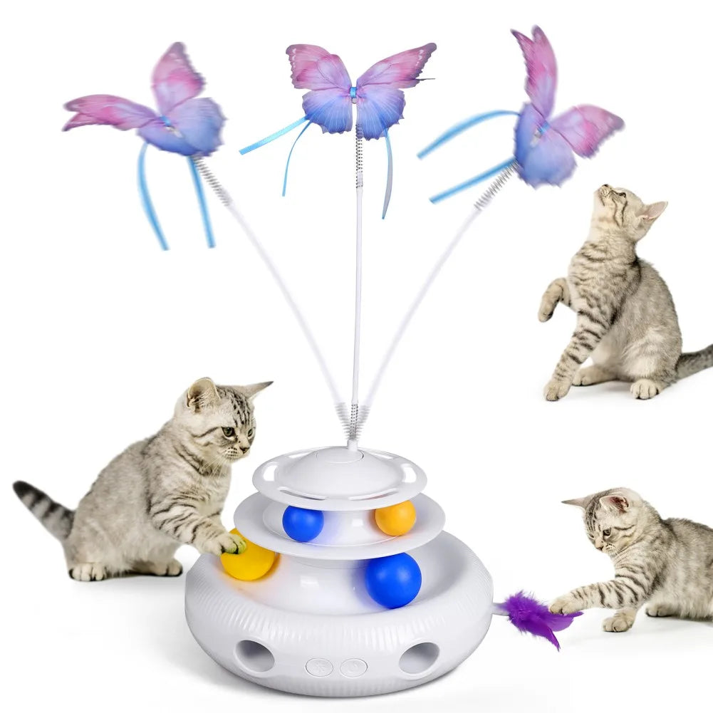 Automatic Interactive Pet Cat Butterfly Toys