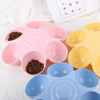 Pet Cat  Six Grid Petal Food Bowl