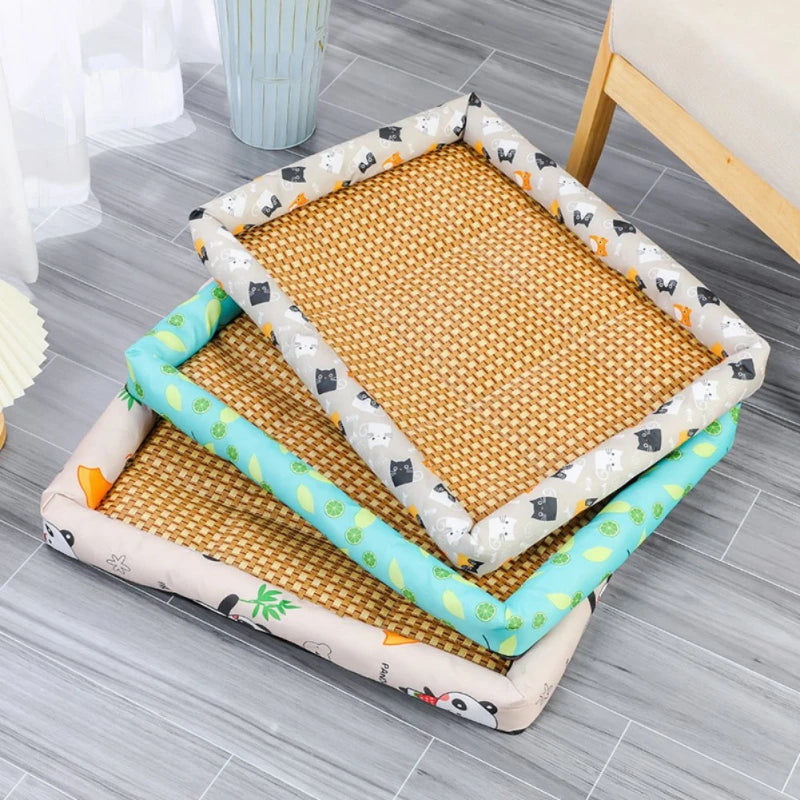 Pet Cat Square Summer Cooling Bed