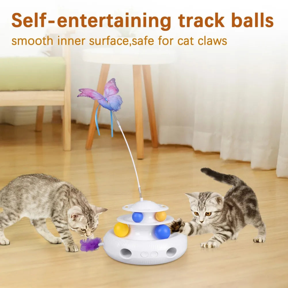 Automatic Interactive Pet Cat Butterfly Toys