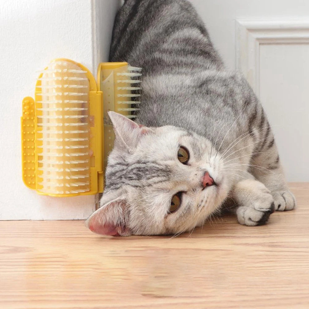 Pet Cat Corner Self Massage Groomer Comb Brush