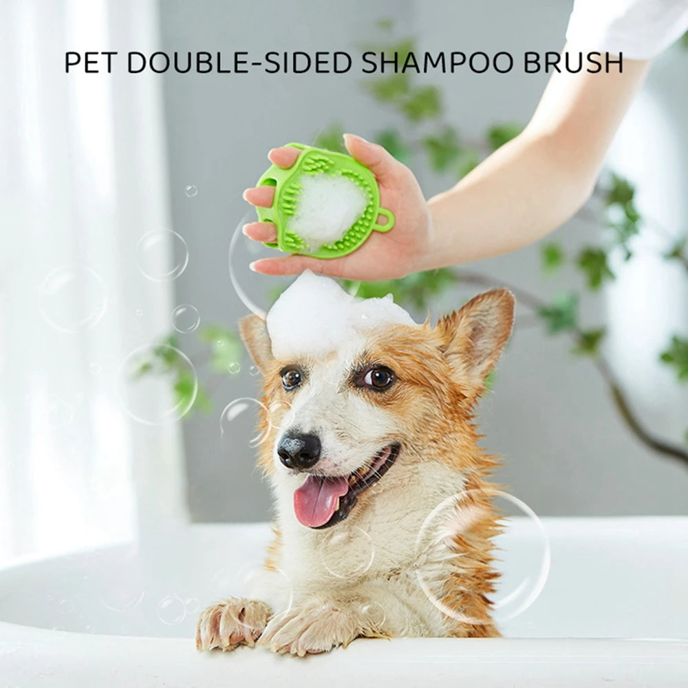 Pets Silicone Washing Glove Dog  Bath Brush