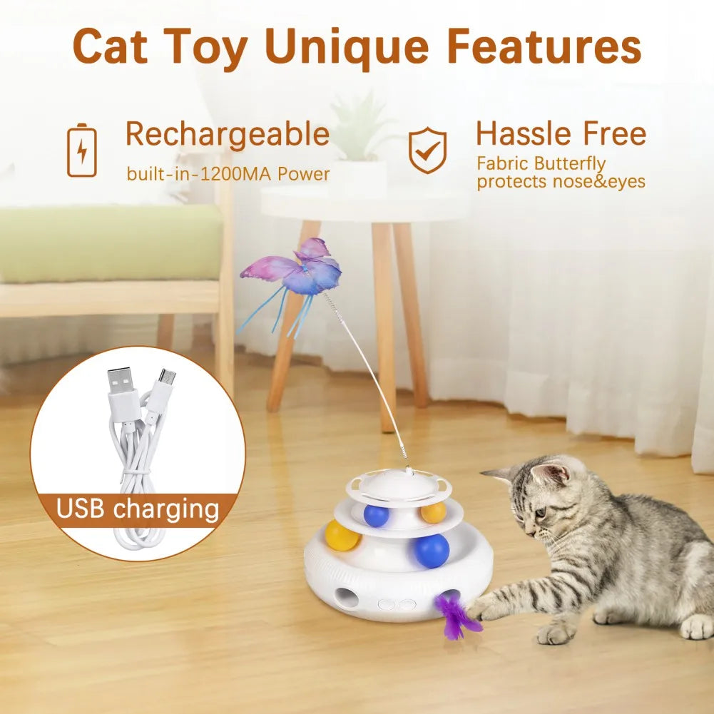 Automatic Interactive Pet Cat Butterfly Toys