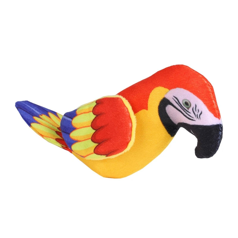 Simulation Parrot Squeaky Bird Cat Toy