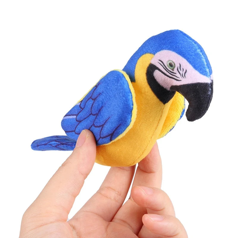 Simulation Parrot Squeaky Bird Cat Toy